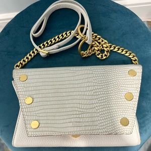 White and Gold Hammitt crossbody bag